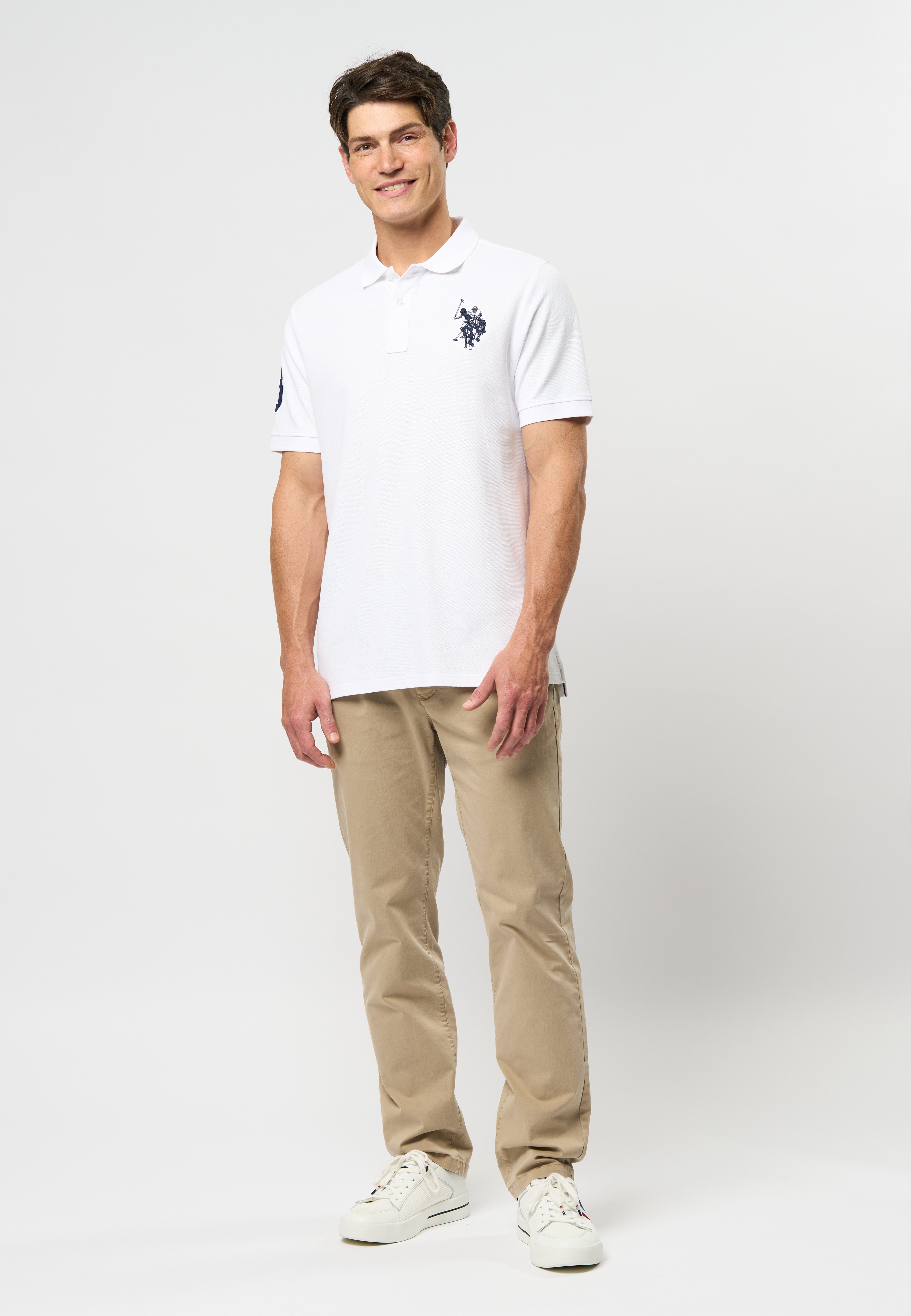 U.S. Polo Assn. UMALFREDO - Bluză polo - white/alb - Zalando.ro