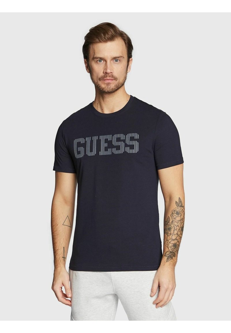 Guess Tshirt print blu/blauw Zalando.nl