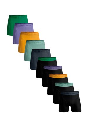 10-PACK SOLID - Trunks - black grey green orange purple