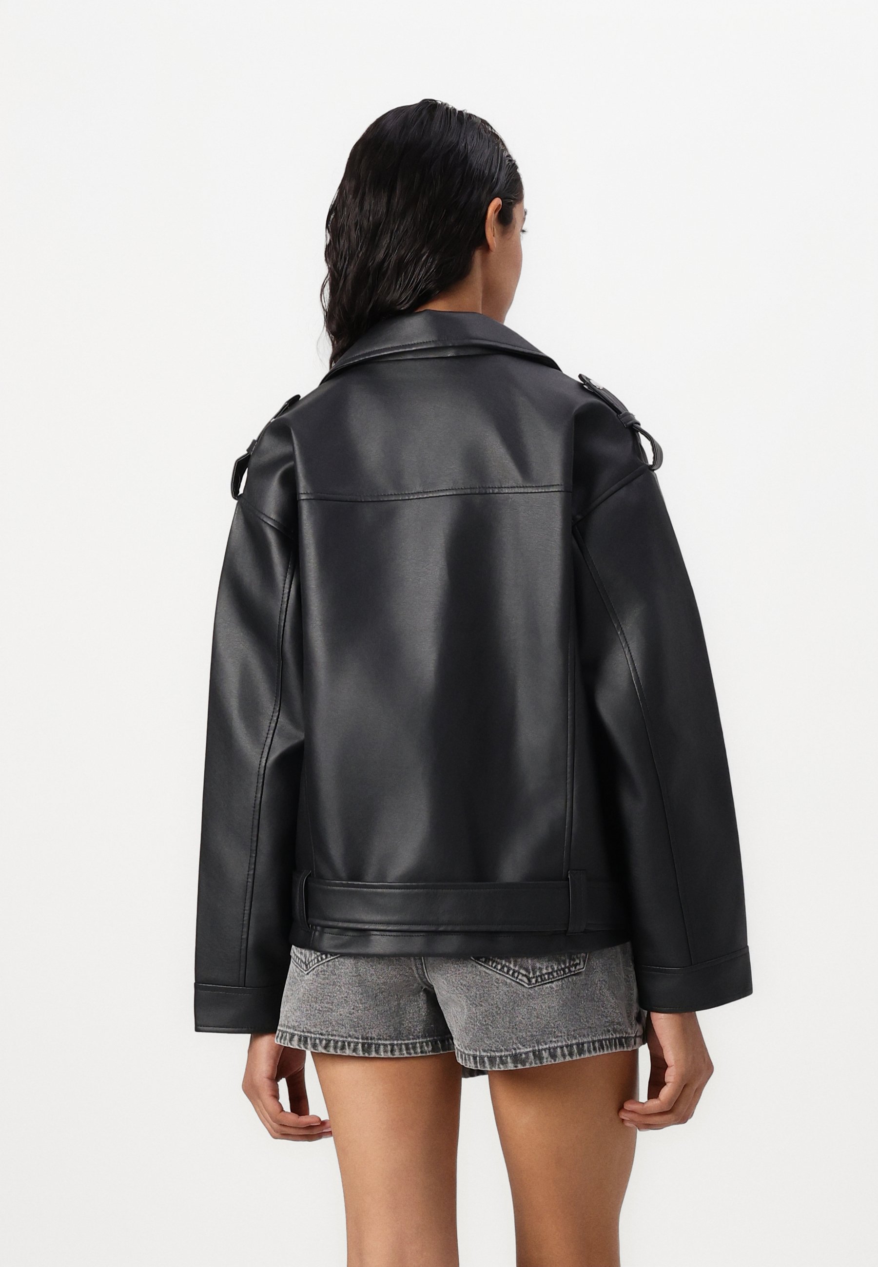 Noisy May NMPAULINA OVERSIZE BIKER JACKET - Giacca in