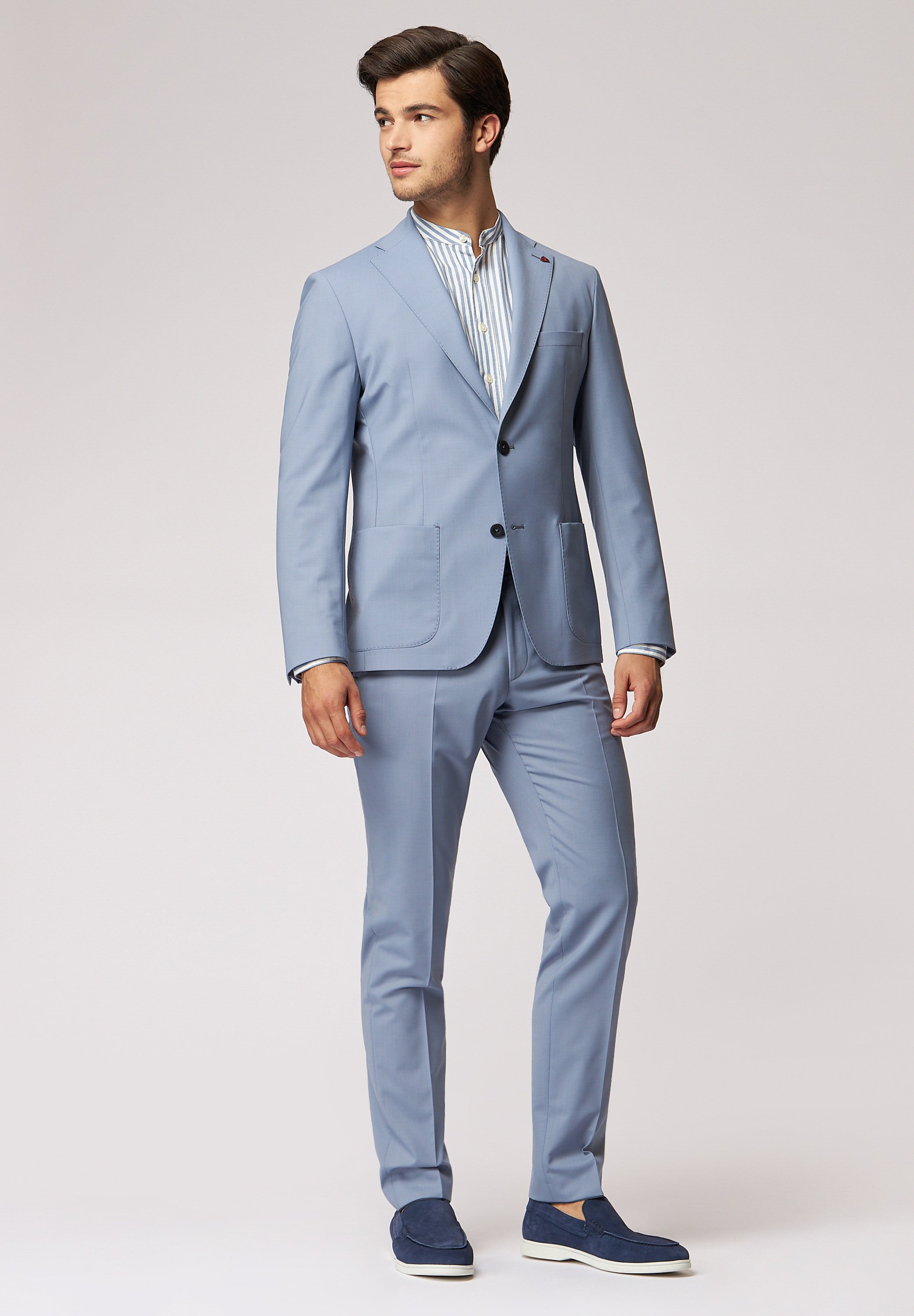 ROY ROBSON Herren Slim Anzughose – Schmaler Schnitt, Bi-Stretch, Elegant Glänzend – Perfekt Für Business & Events