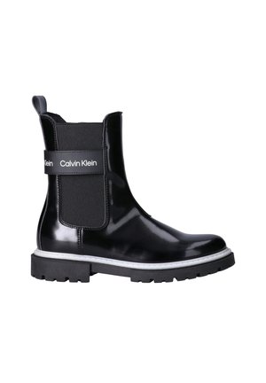 Calvin Klein, STIVALETTI CHELSEA RAGAZZA CON SUOLA CARRARMATO - Stivali alti - nero