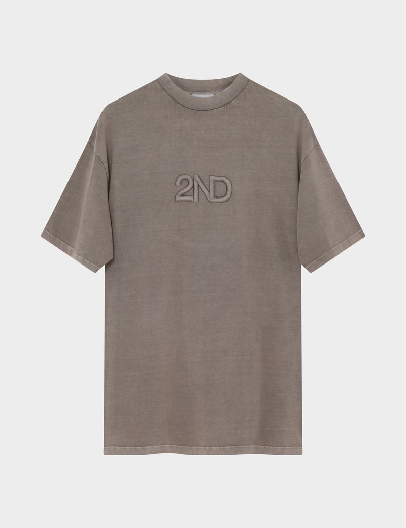 2nd Day T-shirt print taupe