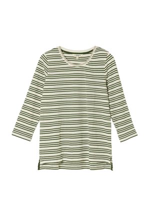 FatFace, TEXTURED STRIPE 3/4 SLEEVE T-SHIRT - Striktrøje - green