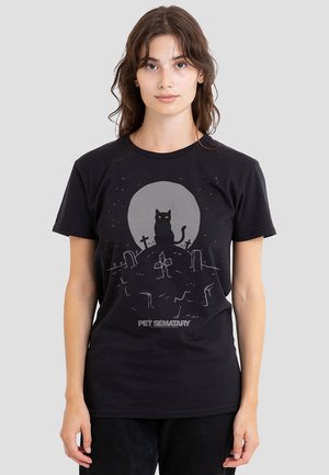 Print T-shirt - black