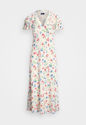 Polo Ralph Lauren FLORAL SILK CREPE DRESS - Denní šaty - vintage daisy