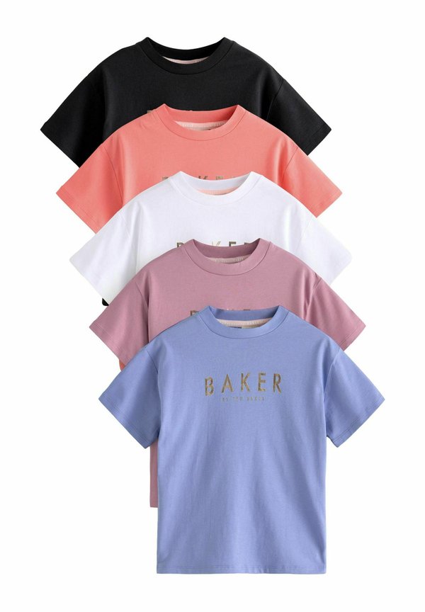 REGULAR FIT - MULTI 5 PACK - T-Shirt print - multi