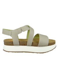 *Art MYKONOS CARTAGO GRAU  SESAME LEDER - Sandały na platformie