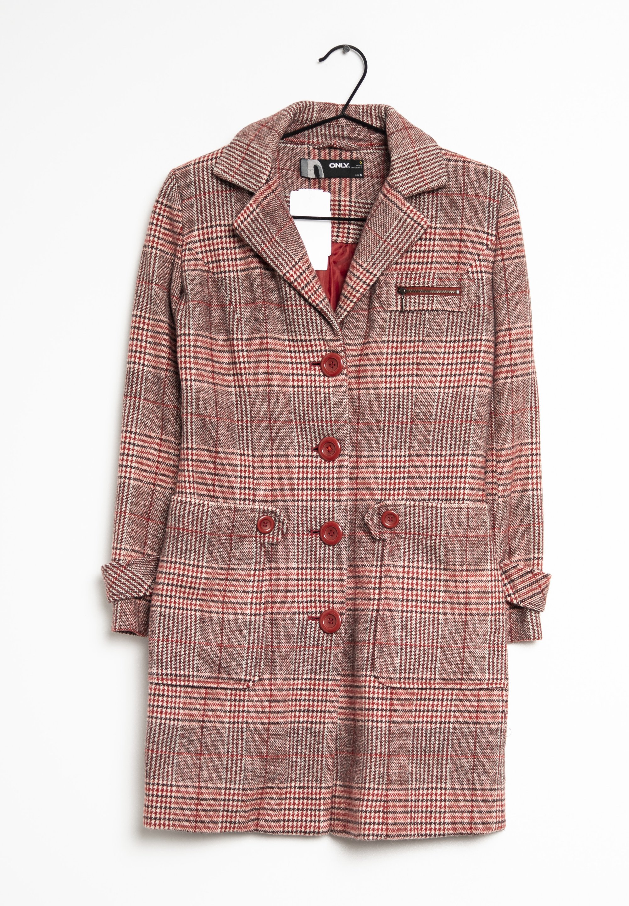 Klassischer Mantel Rich And Royal Mantel Rot Teddy Mantel