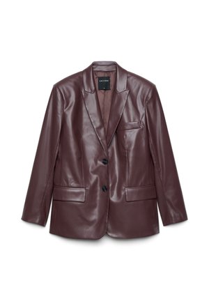 Calliope, GIACCA TINTA UNITA - Faux leather jacket - marrone