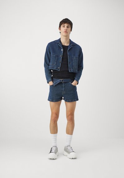 DAVID CATALAN SMOCKED SINGLET - Topper - navy blue