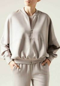 Calzedonia SOFT TOUCH - Chaquetas bomber - f tortora