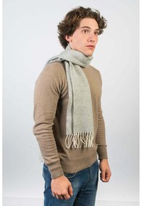 Dalle Piane Cashmere HERRINGBONE - Sjal / Tørklæder - grigio chiaro