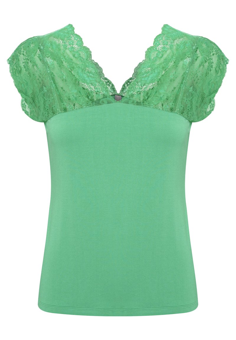 culture T-shirt print groen