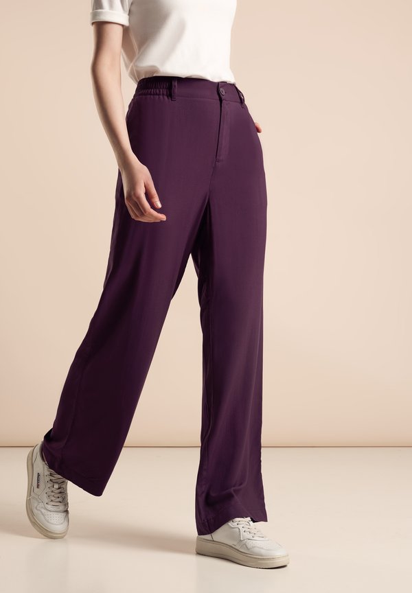 LOOSE FIT - Stoffhose - lila