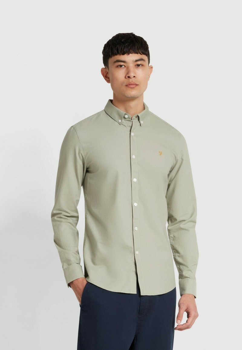 Farah BREWER SLIM FIT OXFORD SHIRT - Camicia - balsam