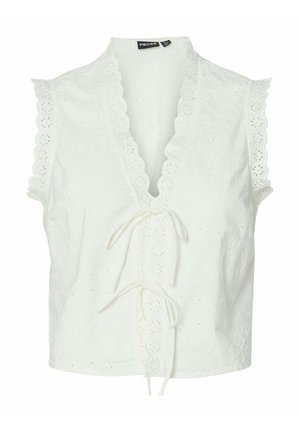 Pieces, CANOTTA - Camicetta - bianco