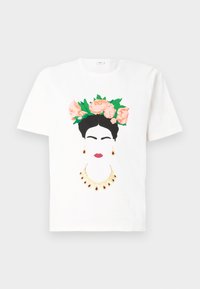 JDYFIONA O NECK - Triko s potiskem - cloud dancer