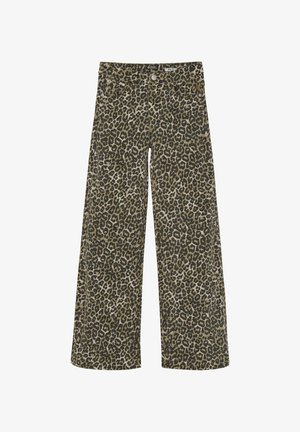 Indian Blue jeans WIDE FIT LEOPARD - Relaxed fit jeans - cornstalk