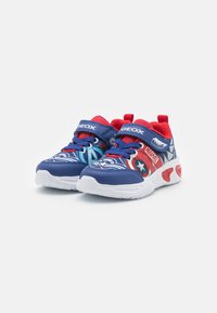Geox LIGHT UP MARVEL ASSISTER BOY - Joggesko - royal/red