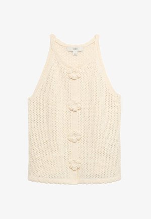 Marks & Spencer, POINTELLE KNIT - Top - soft white