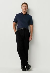 Next REGULAR FIT - SQUARE PATTERN QUARTER ZIP  - Pólóing - teal blue