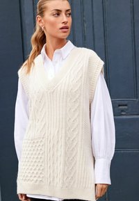 Next HEART PATCHWORK - Pullover - cream