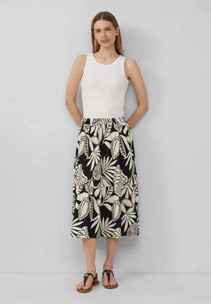 A-line skirt - schwarz