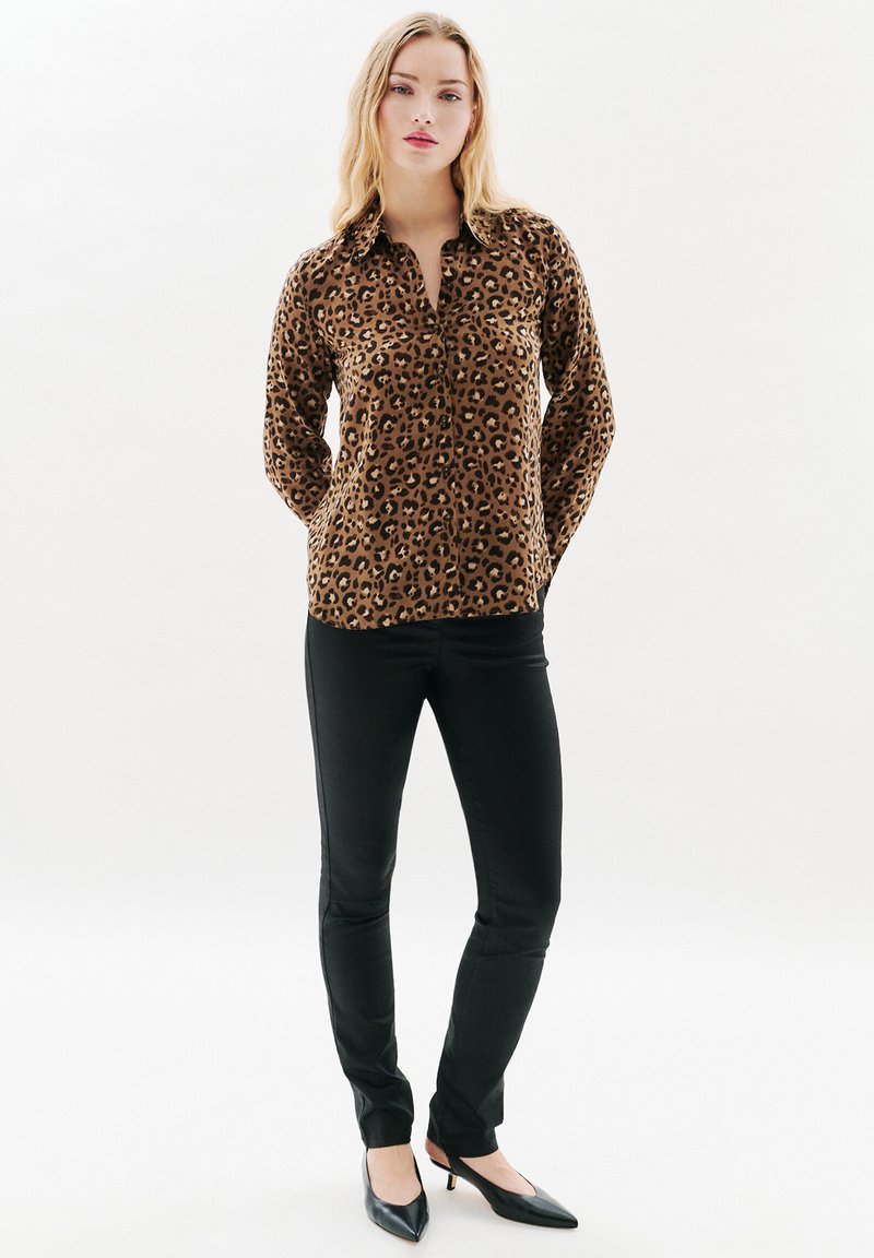 Top Caroll Marron - Taille 44 - En Viscose - Occasion Très Bon état