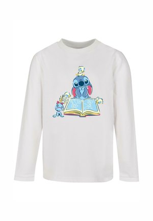 LILO AND STITCH - READING A BOOK  - Long sleeved top - white
