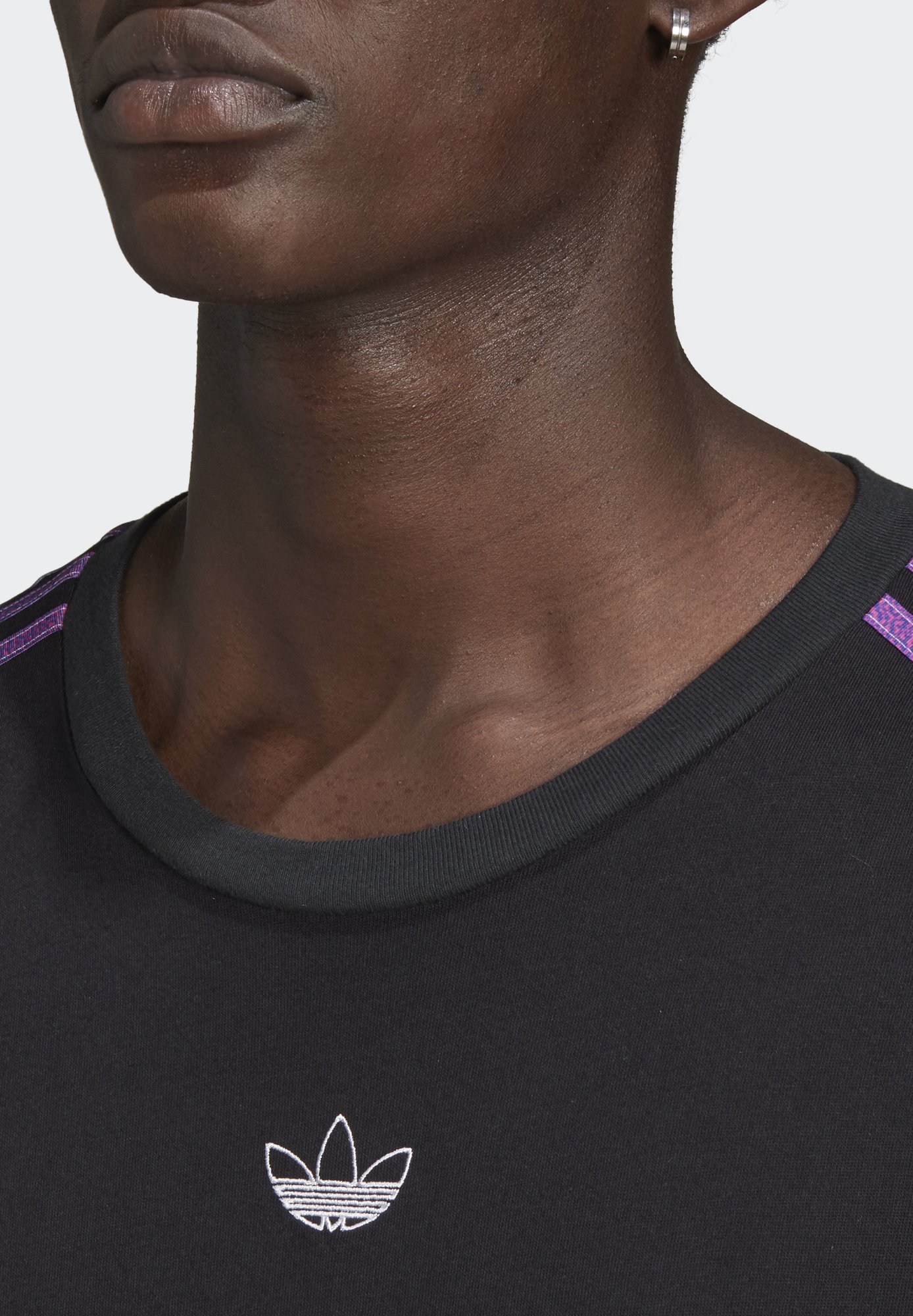 adidas Originals STRIPE UNISEX - T-Shirt print - black/multicolor/schwarz -  Zalando.ch