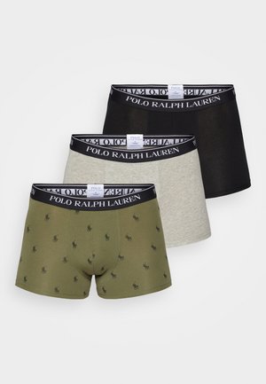 Polo Ralph Lauren TRUNK 3 PACK - Boxers - olive/black/grey