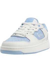 Karl Kani LOW V - Športni copati - white/lightblue