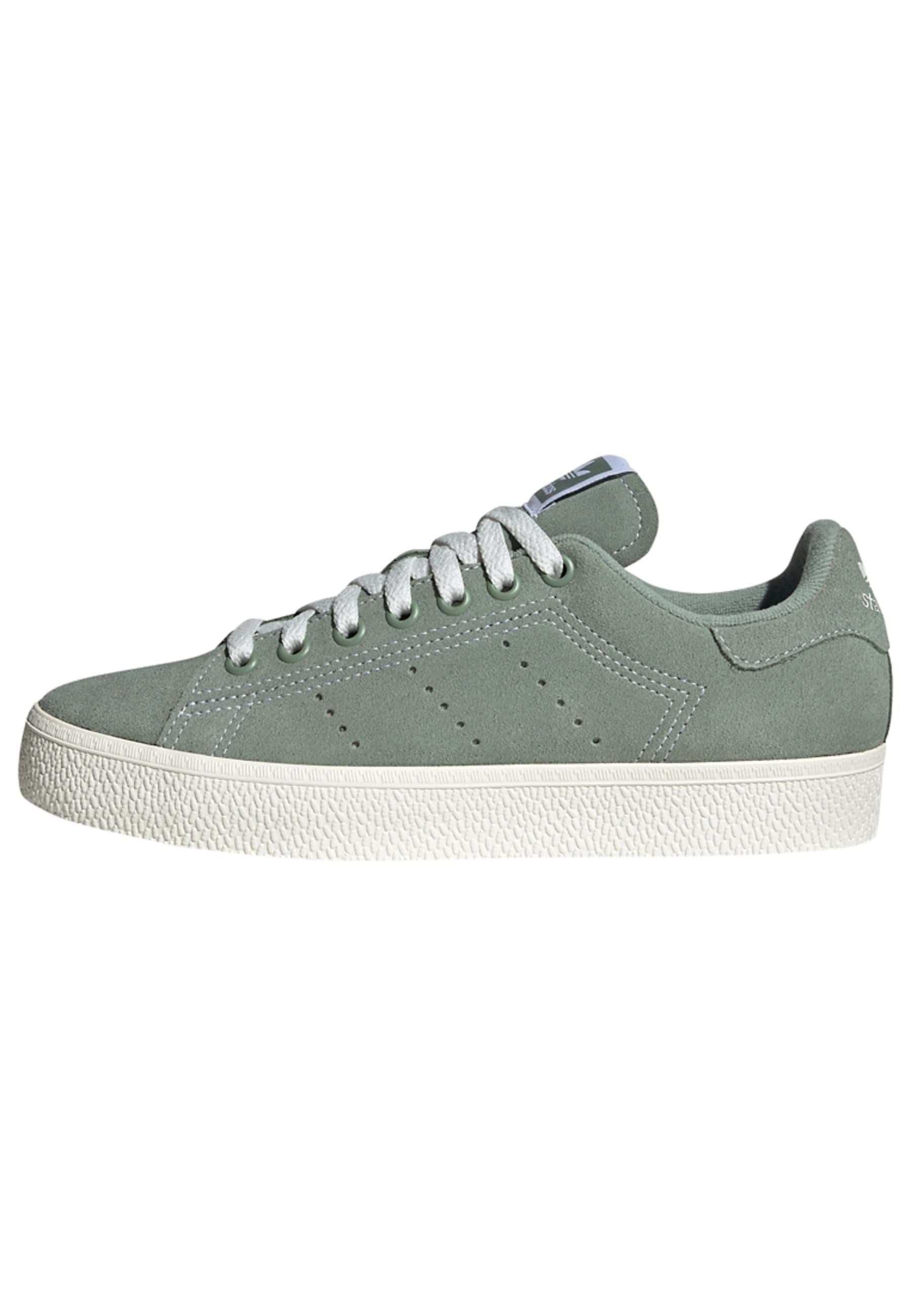 adidas Originals STAN SMITH CS - Sneaker low - silver green cloud white  core white/grün