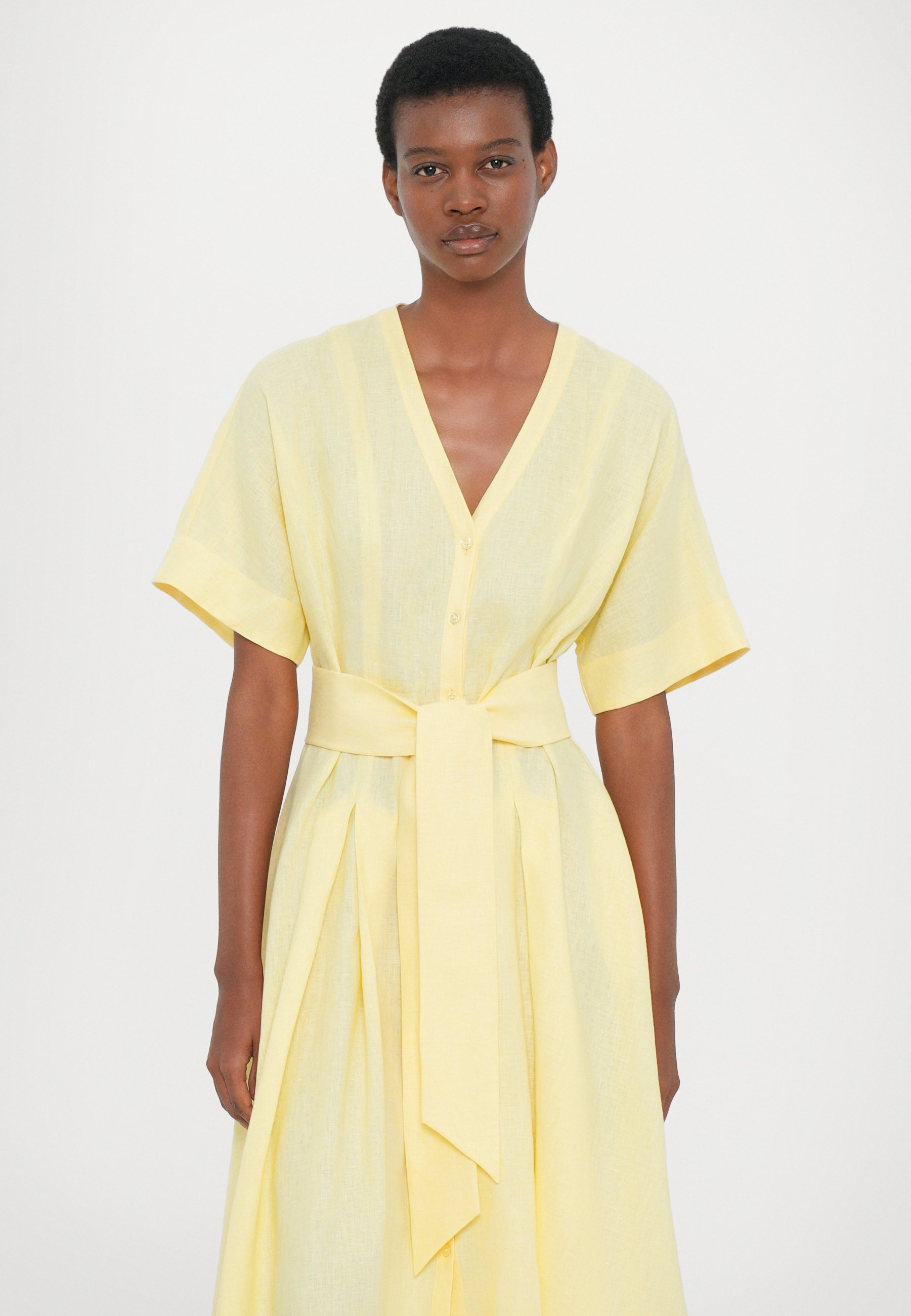Weekend Max Mara ASSENZI - Shirt dress - giallo/black - Zalando.co.uk