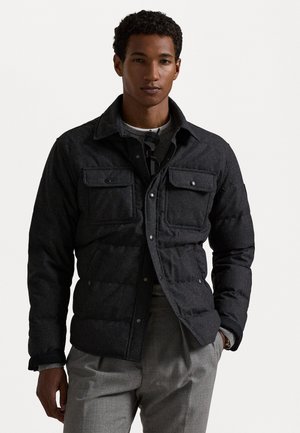QUILTED DOWN SHIRT JACKET - Daunenjacke - dark charcoal