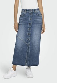 ONLY - Maksi svārki - medium blue denim Miniatūras attēls 1