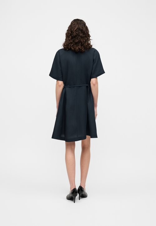 white christmas dresses Namu Shop - Ichi Antiquites Linen Denim Salopette Dress