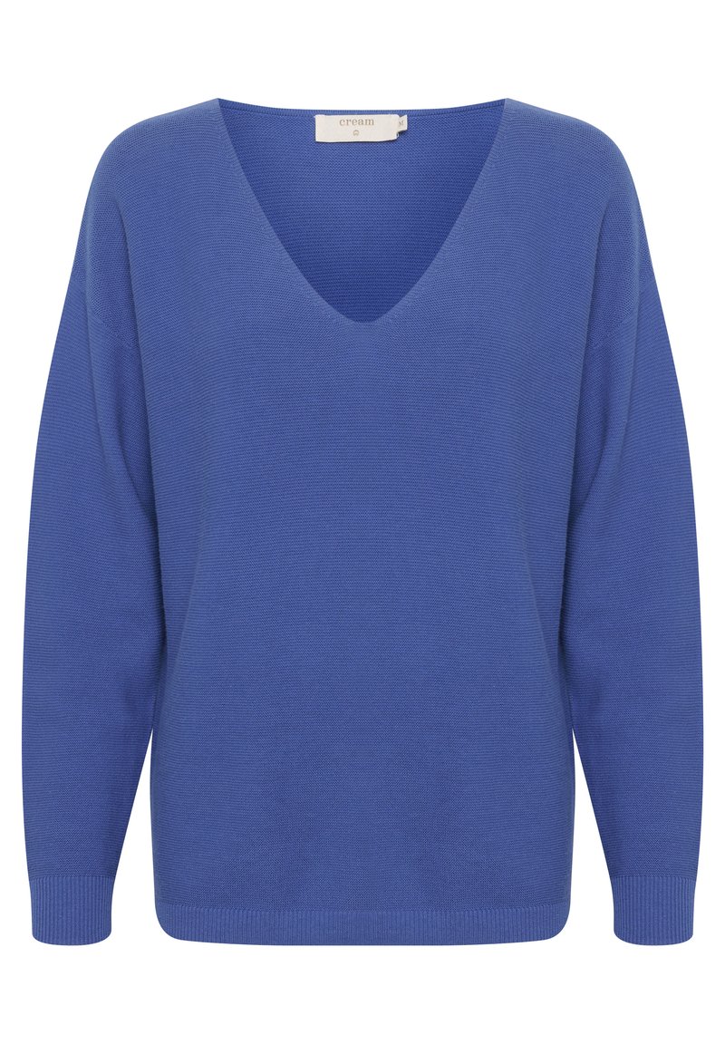 Damen Strickjacken | Cream CRSILLAR Strickpullover dazzling blue/blau - SL96057 Damen Strickjacken | Cream CRSILLAR Strickpullover dazzling blue/blau - SL96057
