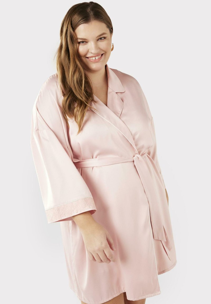 Chelsea Peers CURVE BLUSH TRIM Dressing gown pink Zalando.ie
