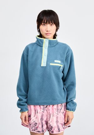 Columbia HELVETIA™ II CROPPED HALF SNAP  - Sweat polaire - everblue/crushed blue/citron haze
