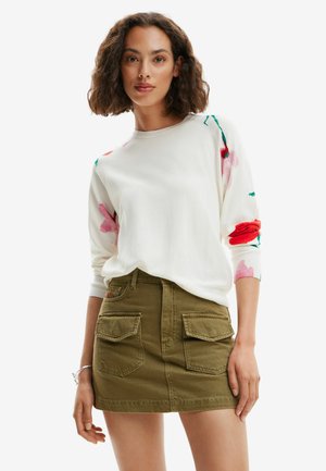 FLORAL  - Jersey de punto - white