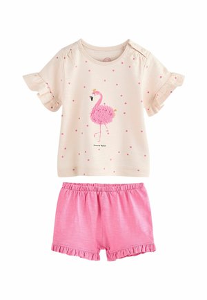 2 PIECE SET  REGULAR FIT - Pantaloni scurți - pink flamingo