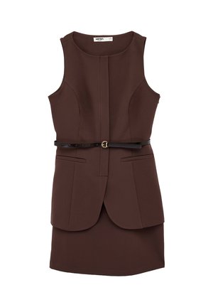 Koton, MINI  - Vestido de tubo - brown