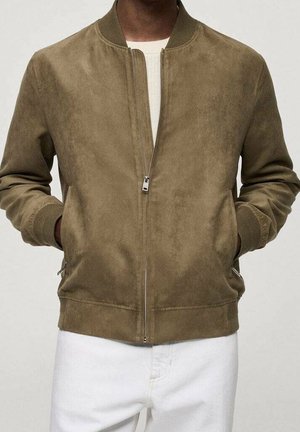 Veste en similicuir - khaki