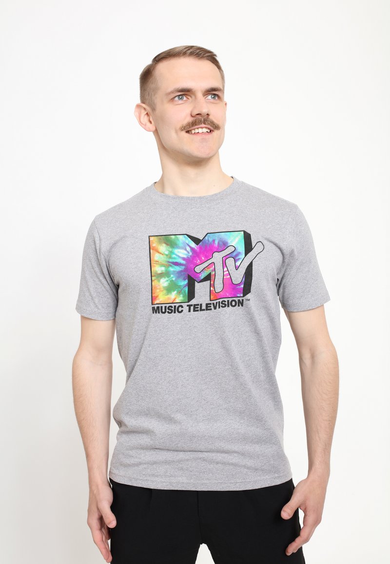 Henry Tiger MTV TIE DYE LOGO - Camiseta estampada - melange grey