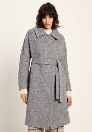 MIT BINDEGÜRTEL - Classic coat - midnight melange