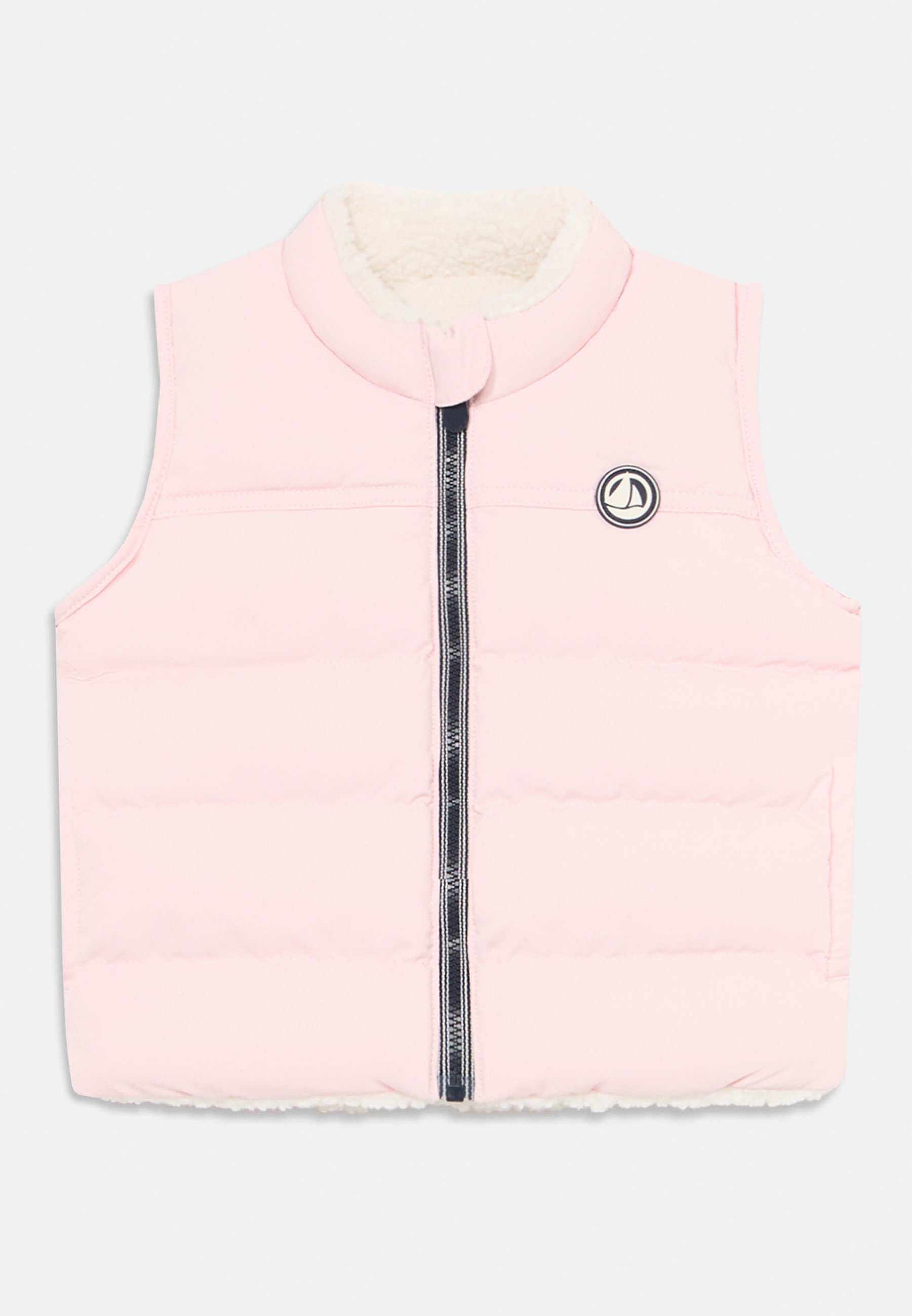 Petit Bateau BÉBÉ DOUDOUNE TOILE Veste sans manches joli/milk