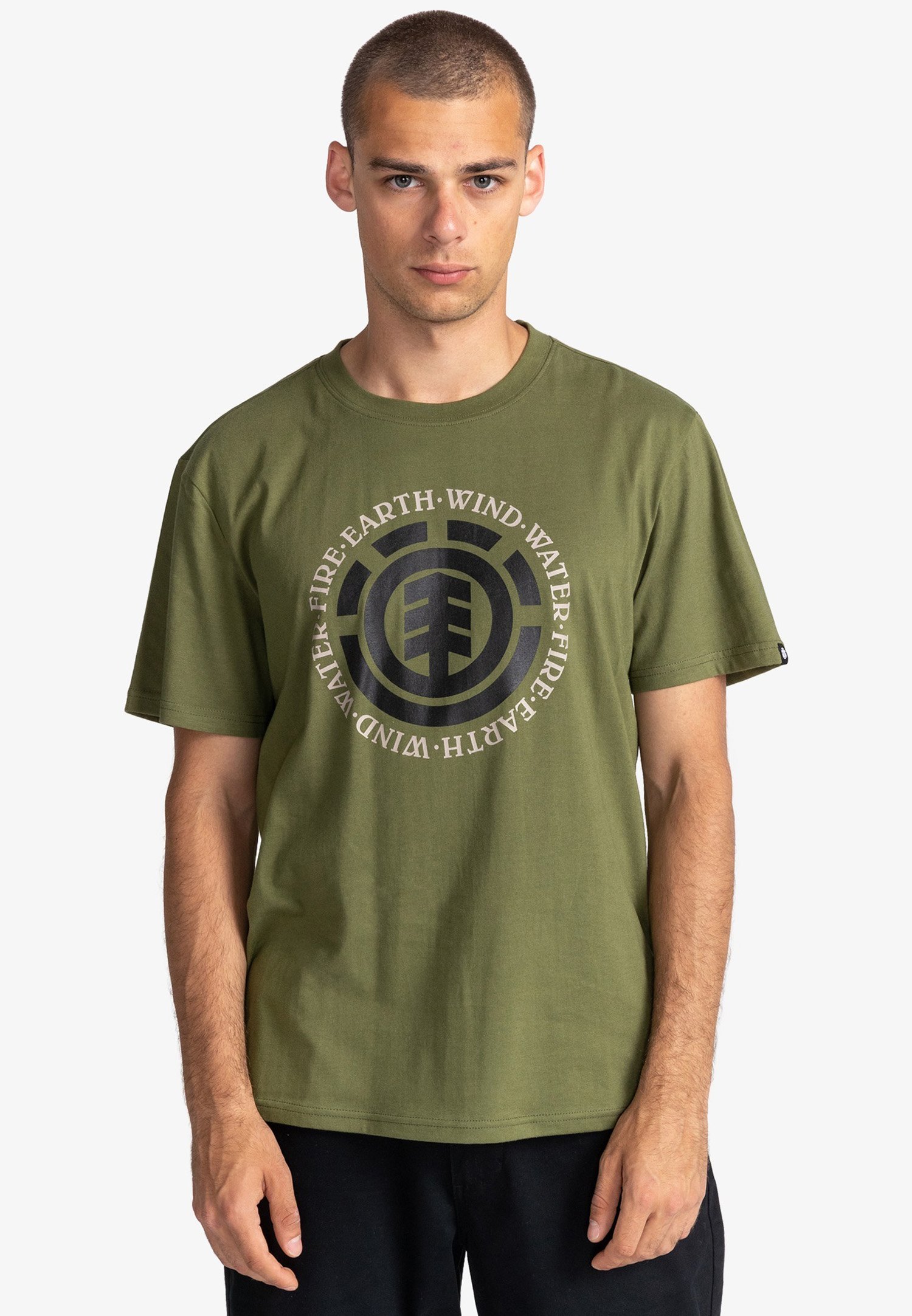 Element T-shirt con stampa - winter moss/verde