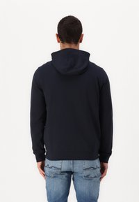 Lyle & Scott HYBRID HOODIE - Jersey con capucha - dark navy